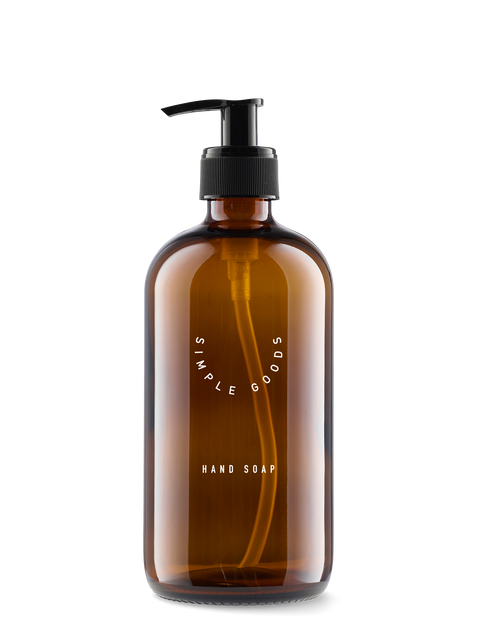 Leere Glasflasche Handseife Glass 500 ml