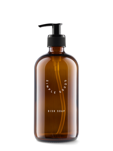 Leere Glasflasche Spülmittel Glass 500 ml