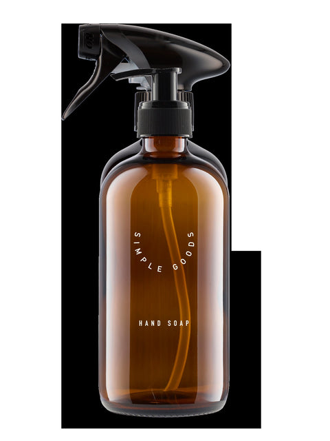 Leere Glasflasche Handseife Glass 500 ml