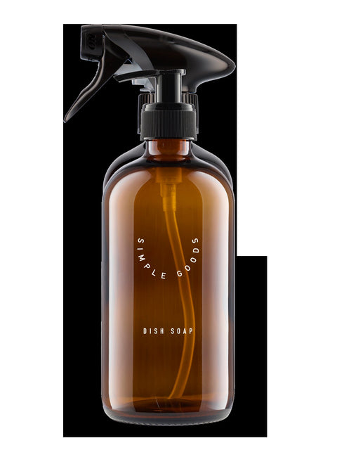 Leere Glasflasche Spülmittel Glass 500 ml