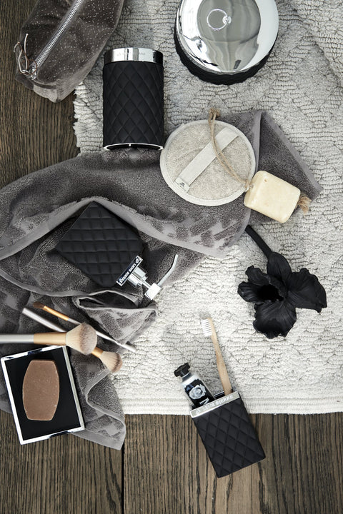 Portia Seifenschale 13x10 cm. schwarz