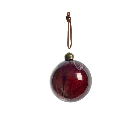 Nosille Weihnachtskugel H8 cm. rot