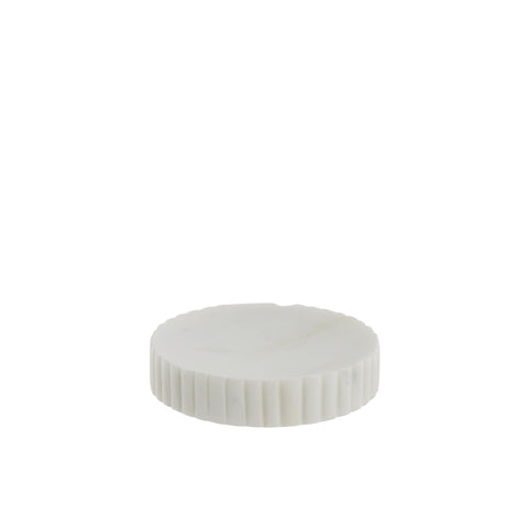 Eliana Seifenschale Ø12 cm. weiss Marmor