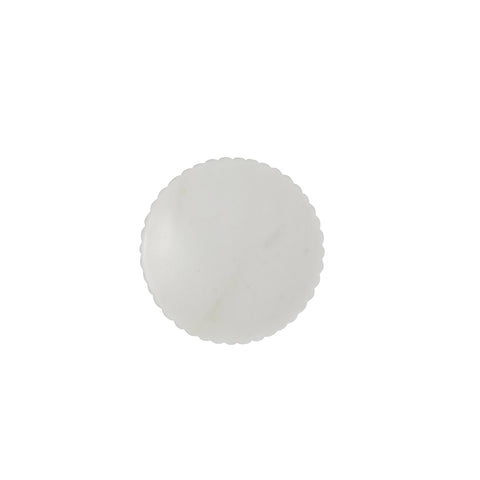 Eliana Seifenschale Ø12 cm. weiss Marmor