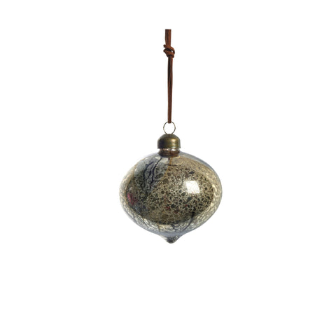 Nosille Weihnachtskugel H10 cm. Silber