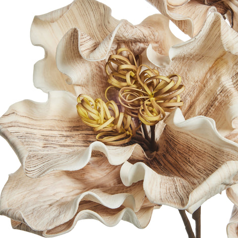 Happia Schaum Blumen leinen D23 H20