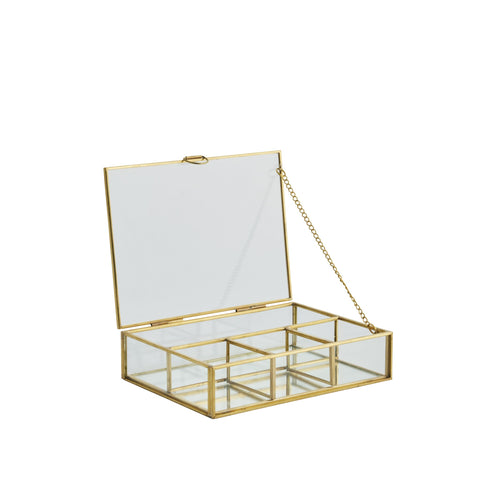 Laura Aufbewahrungskiste gold 17,5x13 H4,5