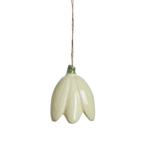 Dehlia ornament Keramik gelb