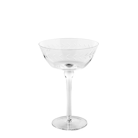 Dauphine champagner untertasse transparent H18 cm