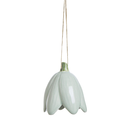 Dehlia ornament Keramik puddergrün