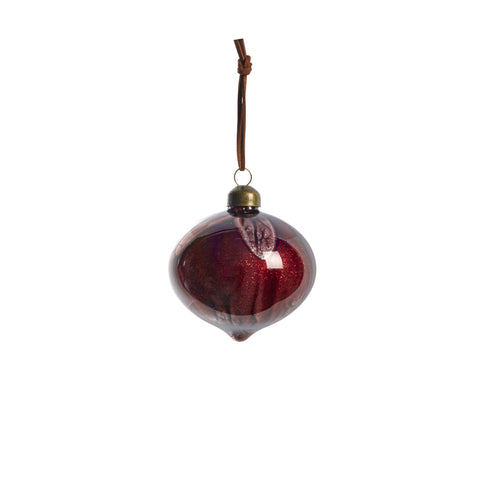 Nosille Weihnachtskugel H10 cm. rot