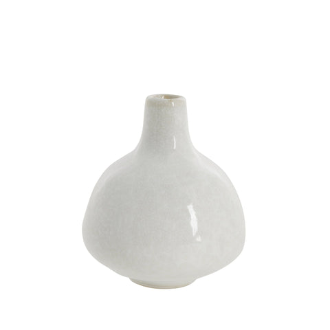 Helene Vase weiss H9 cm