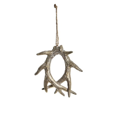 Serafina Geweih ornament H10,7 cm. hell gold