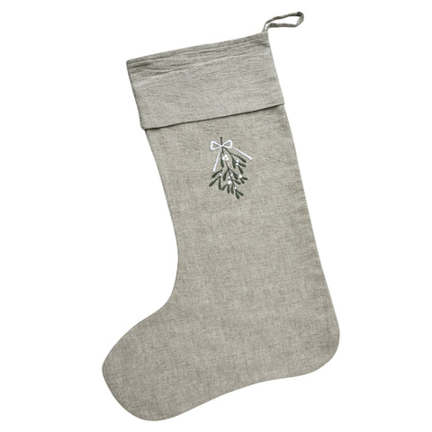 Missine Weihnachtssocke H51 cm. leinen