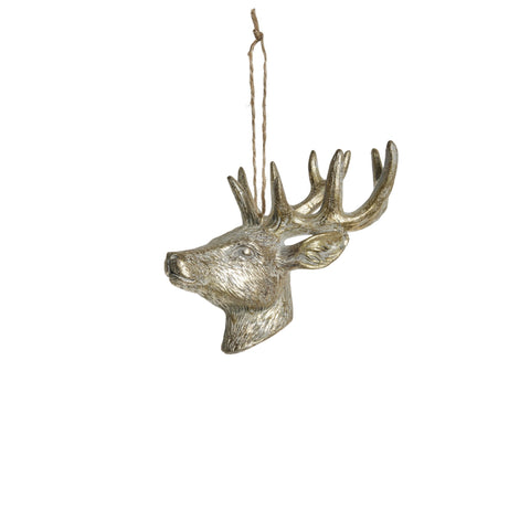 Serafina Reh ornament H12,5 cm. hell gold