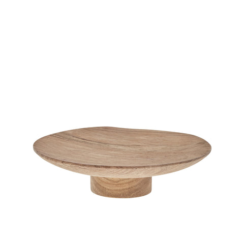Merle Tablett Ø27,5 cm. natur Acacia Holz