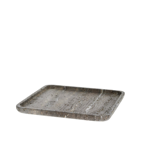 Elina Tablett 25x25 cm. braun travertin