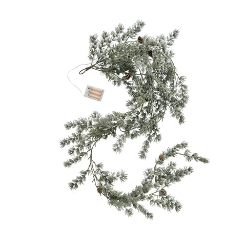 Cedille Girlande H15 cm. grün