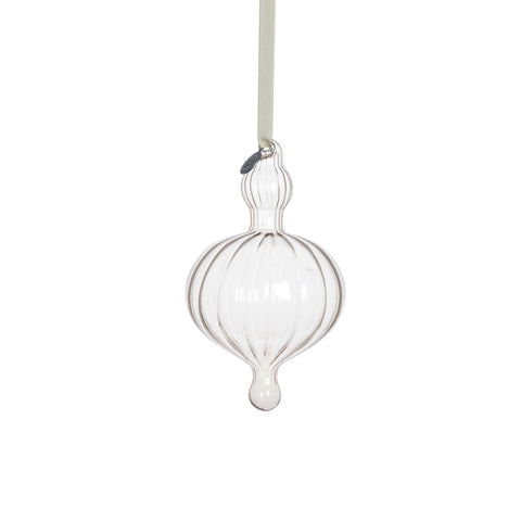 Glosille ornament H14,5 cm. leinen