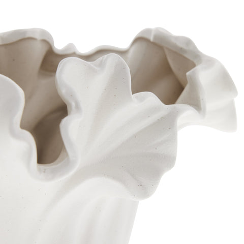 Isolde Vase H17,4 cm. weiss