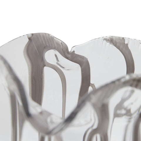 Alberta Vase H40 cm. transparent