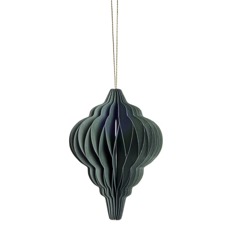 Poelle ornament H12 cm. grün