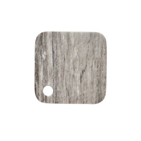 Elina Schneidebrett 20x20 cm. dunkelbeige Marmor