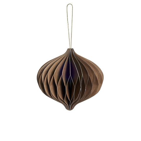 Poelle ornament H10 cm. hellbraun