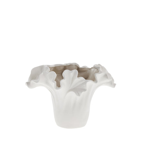 Isolde Vase H17,4 cm. weiss