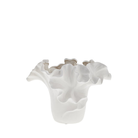 Isolde Vase H17,4 cm. weiss
