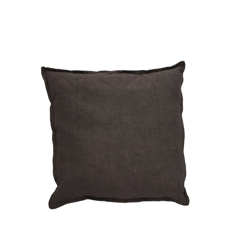 Efina Kissenbezug 50x50 cm. Braun 100% Leinen