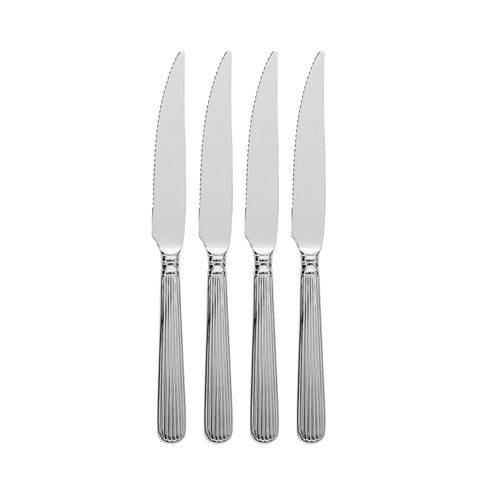 Delia Steakmesser 4er-Pack, 27 cm, Silber