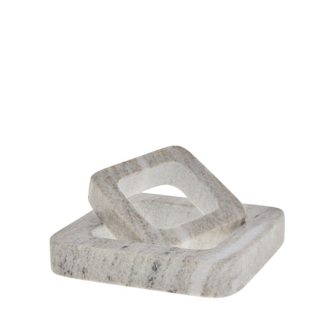 Elina Untersetzer 15x15 cm. dunkelbeige Marmor