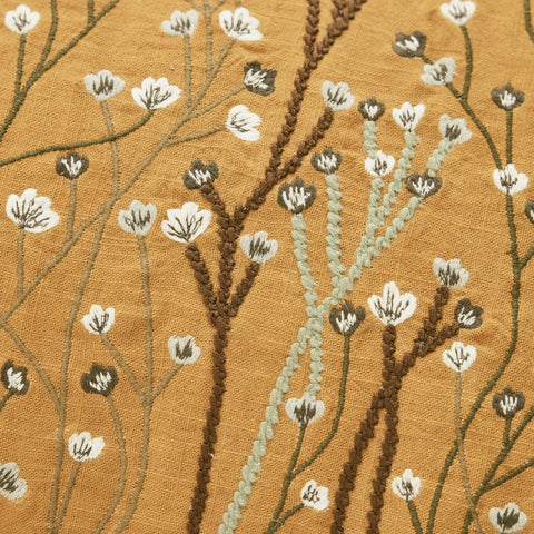 Elia Kissenbezug 60x40 cm. ocker 100% Baumwolle