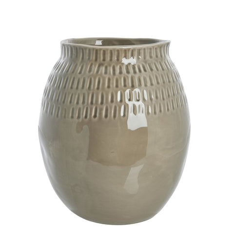 Talia Vase leinen D26 H29,5