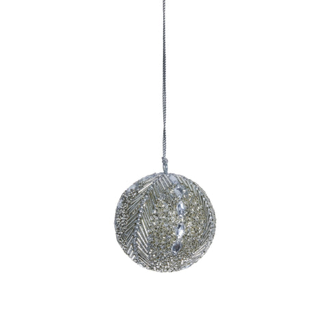 Alma Dekoration H8 cm. Silber