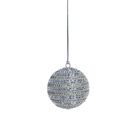 Alma Dekoration H8 cm. Silber