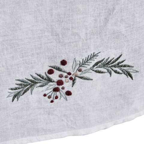 Penine Weihnachtsbaumteppich H cm. weiss