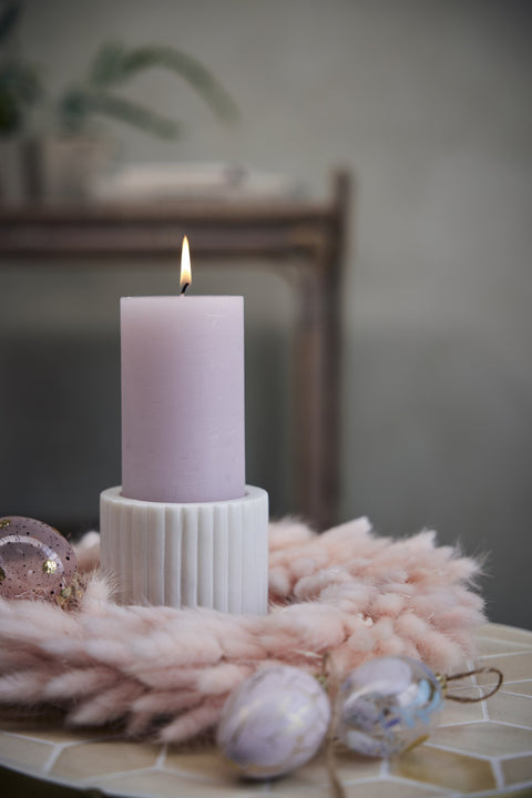 Eliana kerzenleuchter H5 cm. weiss Marmor