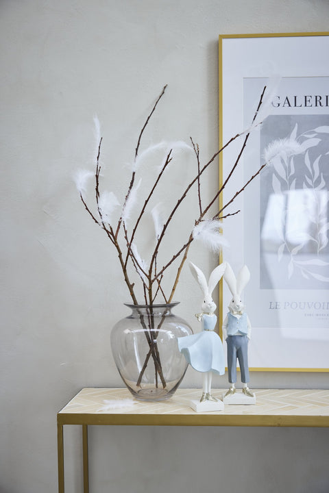 Milia Vase H20,5 cm. hellgrau