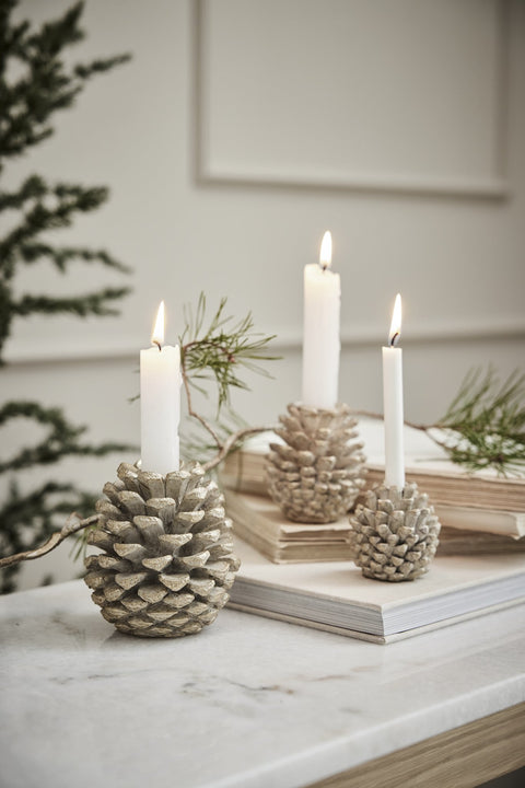 Serafina kerzenleuchter hell gold 8 cm.