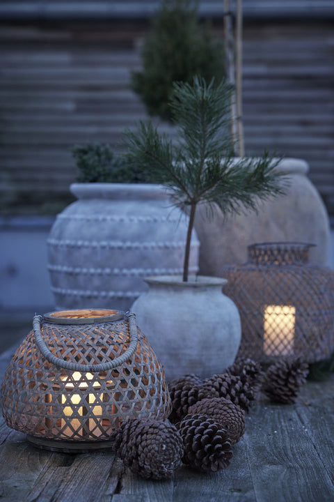 Anna Topf H59,5 cm. antik grau