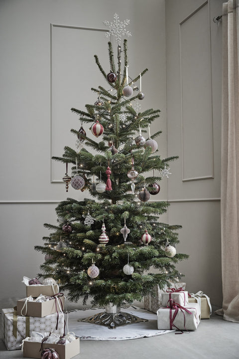 Alma Dekoration H8 cm. Silber