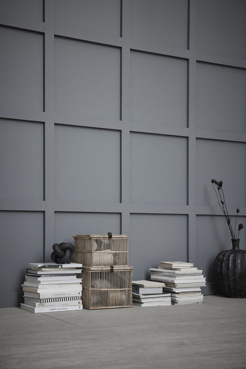 Strissie Teppich 90x60 cm. grau