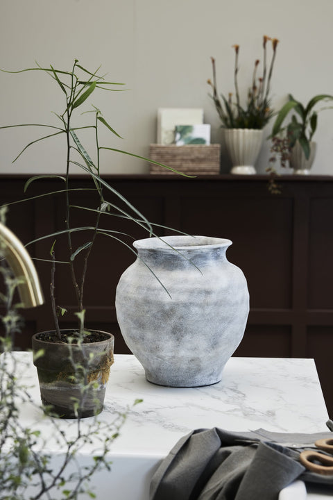 Shenella Topf 18 cm. leinen