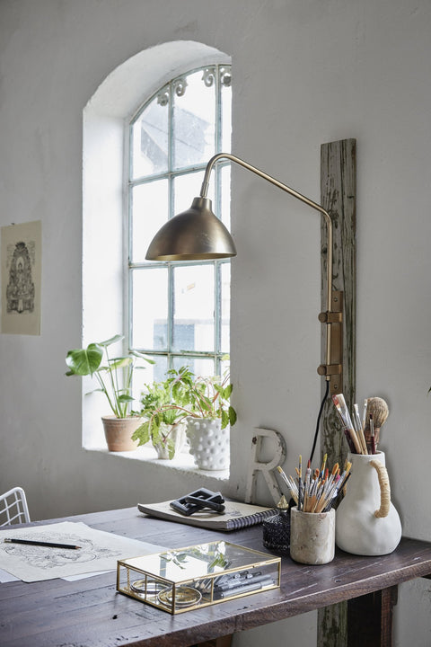 Sofinna Wandlampe 48x21 cm. hell gold