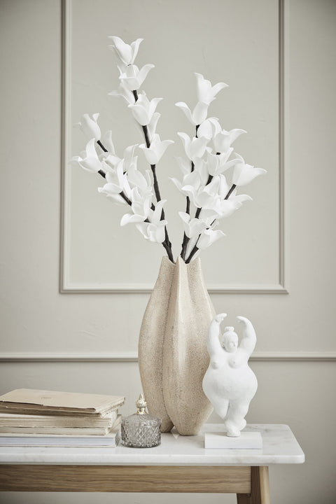 Valona Vase 40,5x23 cm. leinen