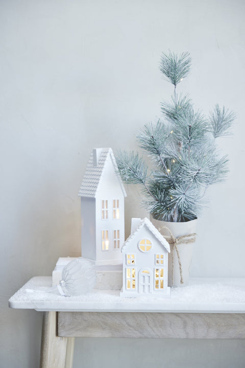 Seholia Lighthaus H17 cm. weiss