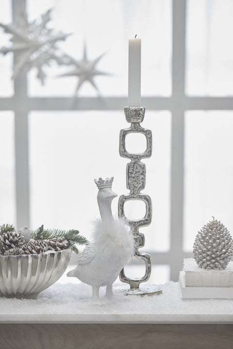 Segilla Weihnachtsgans H26,5 cm. weiss