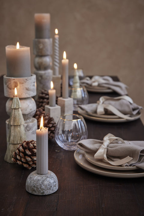 Ellia kerzenleuchter H30 cm. leinen